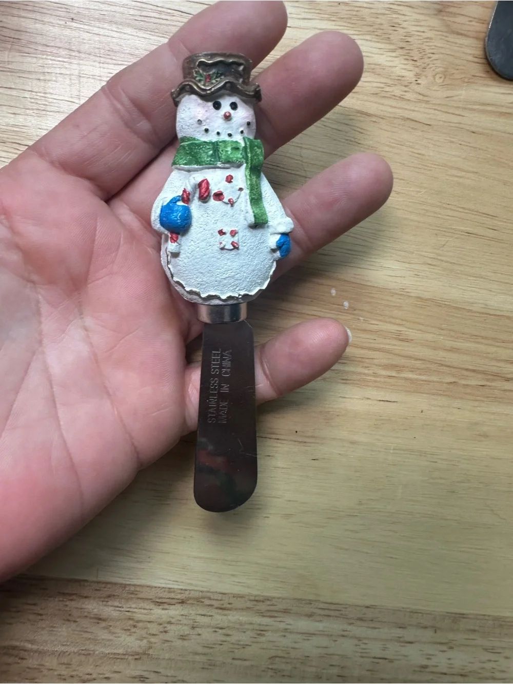 Holiday Cheese butter jelly Spreaders Set -Santa Claus snowman tree house